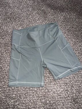 Lululemon Shorts Athletic Bike Shorts - Sage Green